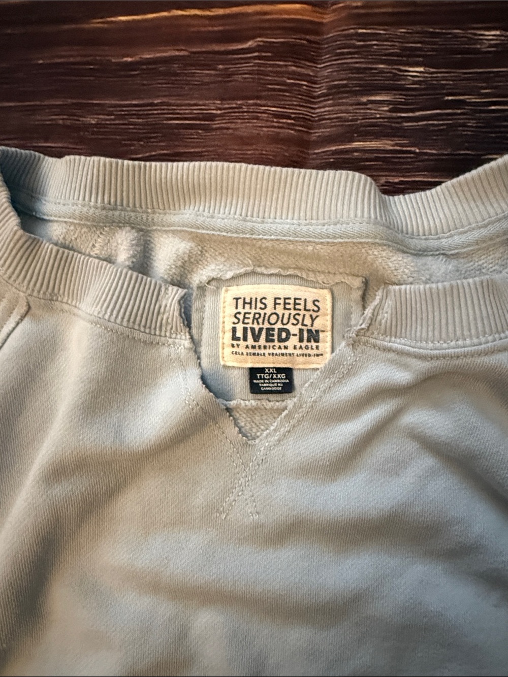 Aerie Light Blue Sweatshirt - Picture 2 of 4